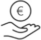 icona mano euro