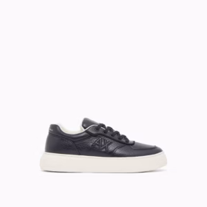 Armani Exchange sneaker uomo blu navy effetto cervo