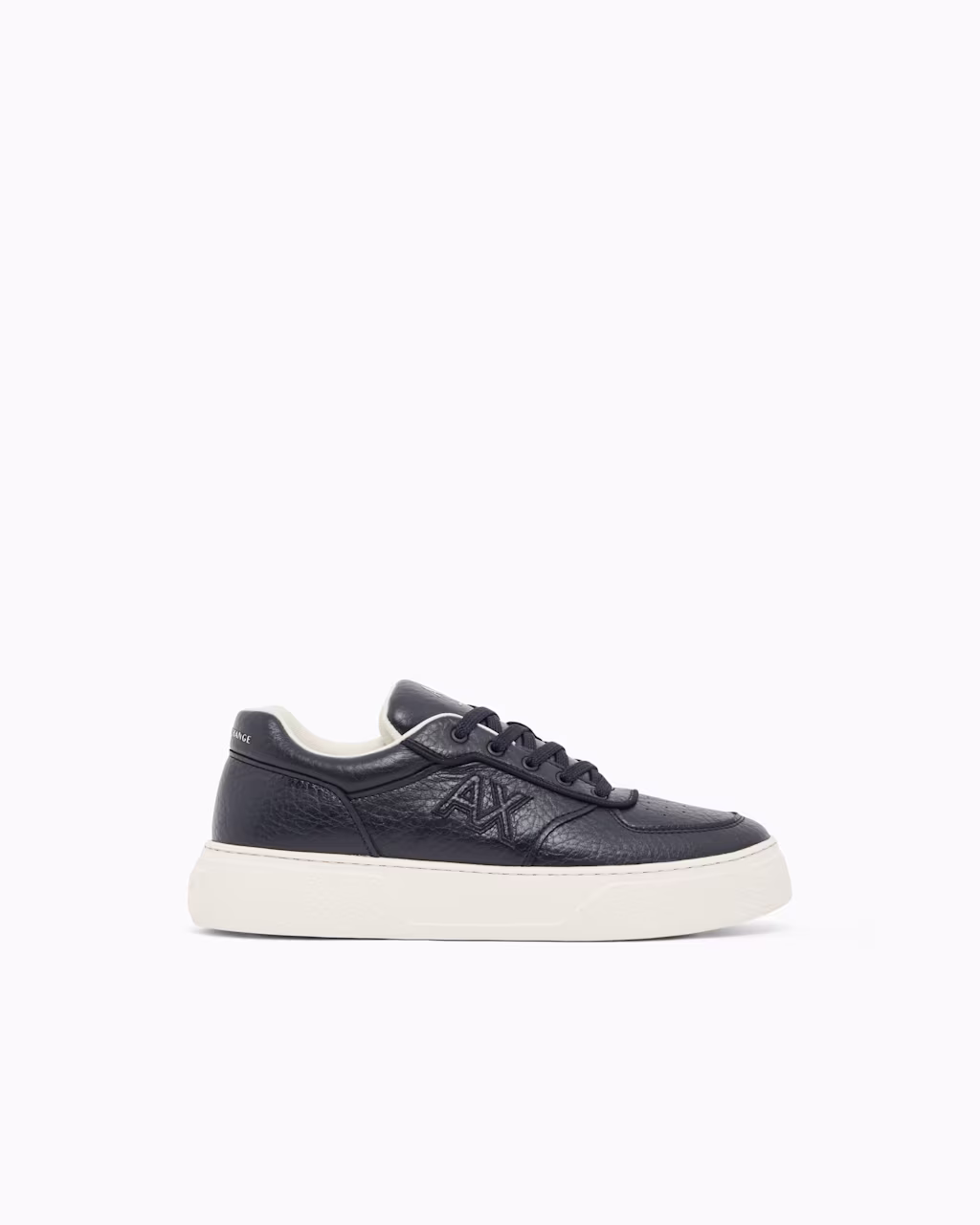 Armani Exchange sneaker uomo blu navy effetto cervo